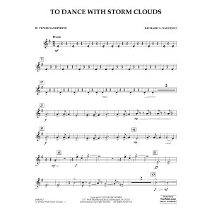 To Dance with Storm Clouds - Bb Tenor Saxophone