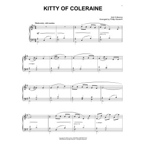 Kitty Of Coleraine (arr. Phillip Keveren)