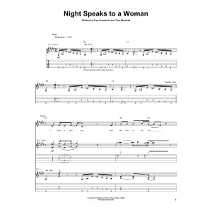 Night Speaks To A Woman