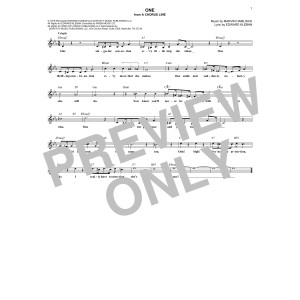 One (from A Chorus Line)