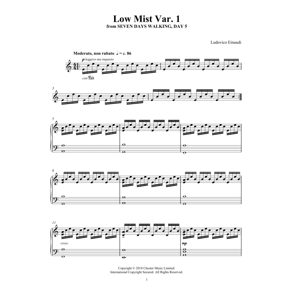 Low Mist Var. 1 (from Seven Days Walking: Day 5)
