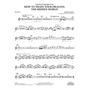 How To Train Your Dragon: The Hidden World (arr. Michael Brown) - Piccolo
