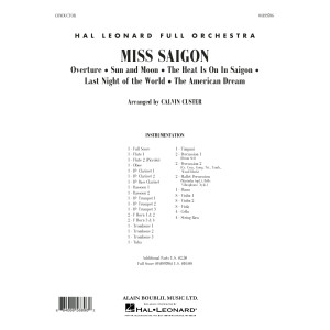 Miss Saigon (arr. Calvin Custer) - Full Score