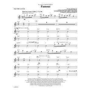 Famous (arr. Roger Emerson) - Electric Guitar