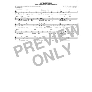 September Song (from Knickerbocker Holiday)