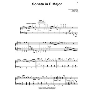 Sonata In E Major, L. 23