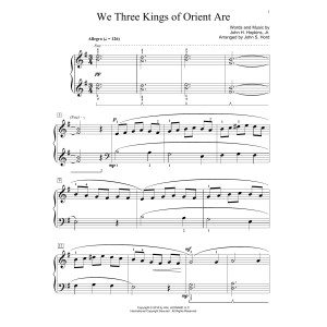 We Three Kings Of Orient Are (arr. John S. Hord)