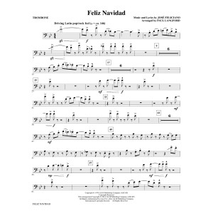 Feliz Navidad (arr. Paul Langford) - Trombone