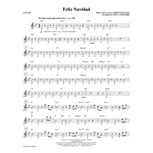 Feliz Navidad (arr. Paul Langford) - Guitar