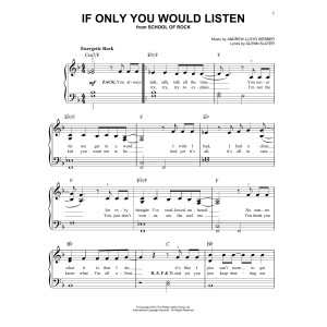 If Only You Would Listen (from School of Rock: The Musical)