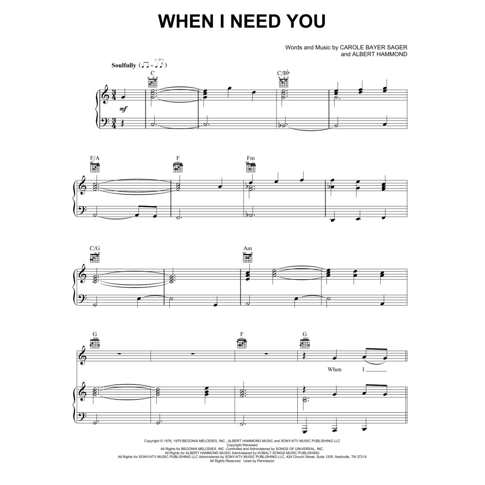 When I Need You