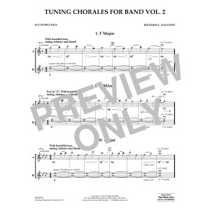 Tuning Chorales for Band, Volume 2 - Flute/Piccolo
