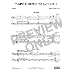 Tuning Chorales for Band, Volume 2 - Bassoon