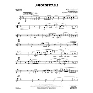 Unforgettable (arr. Roger Holmes) - Tenor Sax 1