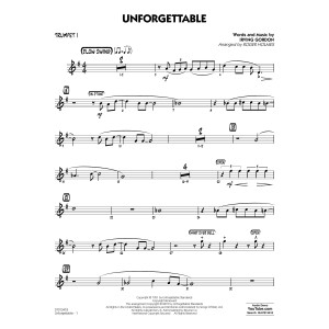 Unforgettable (arr. Roger Holmes) - Trumpet 1