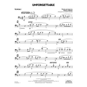 Unforgettable (arr. Roger Holmes) - Trombone 1