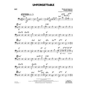 Unforgettable (arr. Roger Holmes) - Bass