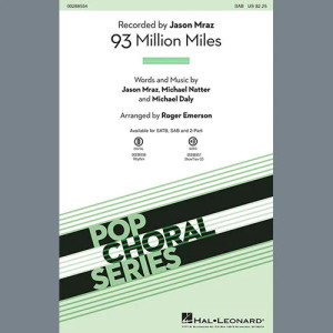 93 Million Miles (arr. Roger Emerson)
