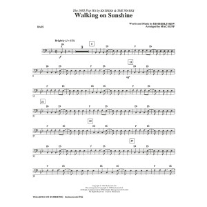Walking on Sunshine (arr. Mac Huff) - String Bass/Electric Bass