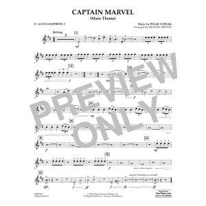 Captain Marvel (Main Theme) (arr. Michael Brown) - Eb Alto Saxophone 2