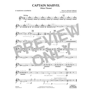 Captain Marvel (Main Theme) (arr. Michael Brown) - Eb Baritone Saxophone