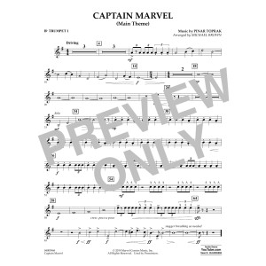 Captain Marvel (Main Theme) (arr. Michael Brown) - Bb Trumpet 1