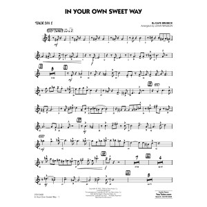 In Your Own Sweet Way (arr. John Wasson) - Tenor Sax 2