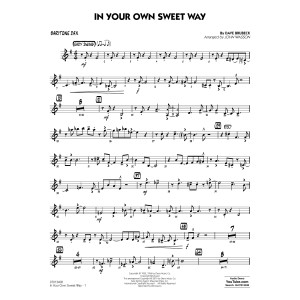 In Your Own Sweet Way (arr. John Wasson) - Baritone Sax