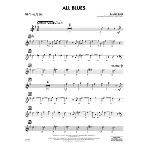 All Blues (arr. Michael Sweeney) - Part 1 - Eb Alto Sax