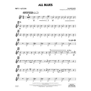 All Blues (arr. Michael Sweeney) - Part 2 - Eb Alto Sax