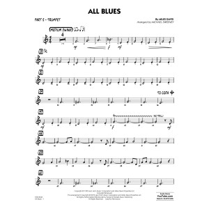 All Blues (arr. Michael Sweeney) - Part 2 - Bb Trumpet
