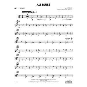 All Blues (arr. Michael Sweeney) - Part 3 - Eb Alto Sax