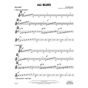 All Blues (arr. Michael Sweeney) - Solo Sheet