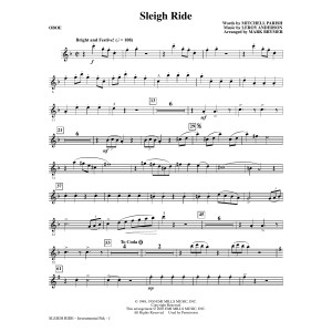 Sleigh Ride (arr. Mark Brymer) - Oboe