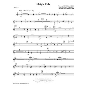 Sleigh Ride (arr. Mark Brymer) - F Horn 1,2