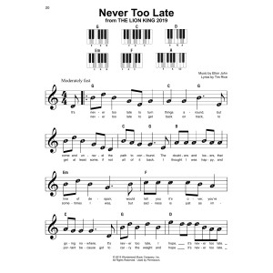 Never Too Late (from The Lion King 2019)