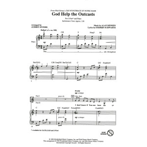 God Help The Outcasts (from The Hunchback Of Notre Dame) (arr. Audrey Snyder)