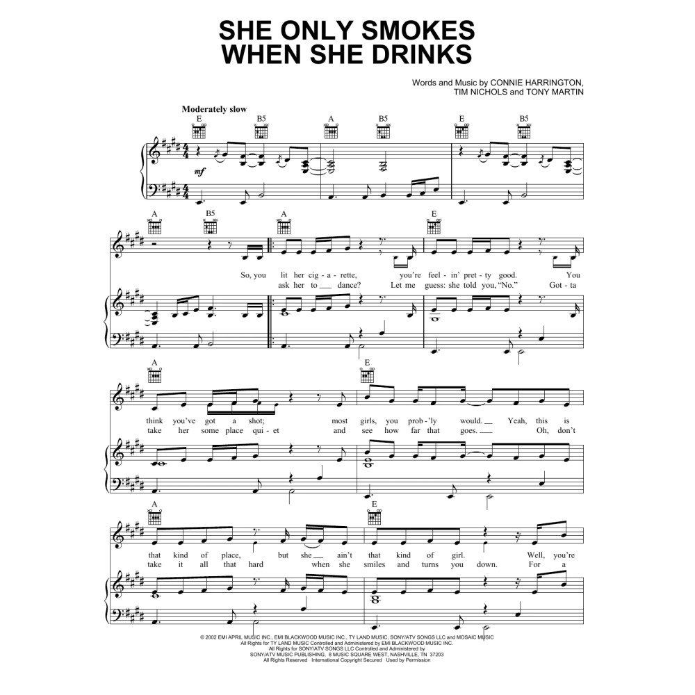 She Only Smokes When She Drinks