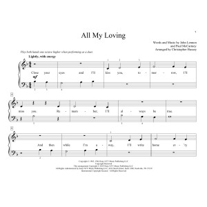 All My Loving (arr. Christopher Hussey)