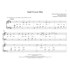 And I Love Her (arr. Christopher Hussey)