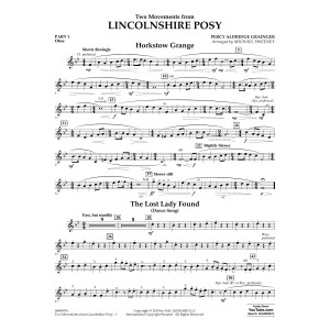 Two Movements from Lincolnshire Posy (arr. Michael Sweeney) - Pt.1 - Oboe