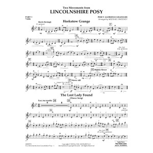 Two Movements from Lincolnshire Posy (arr. Michael Sweeney) - Pt.1 - Violin
