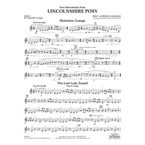 Two Movements from Lincolnshire Posy (arr. Michael Sweeney) - Pt.2 - Bb Clarinet/Bb Trumpet