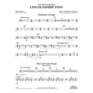 Two Movements from Lincolnshire Posy (arr. Michael Sweeney) - Percussion 1