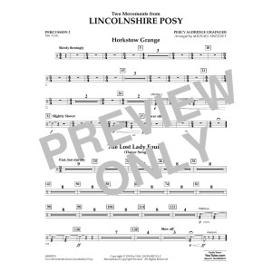 Two Movements from Lincolnshire Posy (arr. Michael Sweeney) - Percussion 2