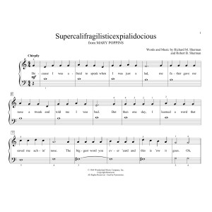 Supercalifragilisticexpialidocious (from Mary Poppins) (arr. Christopher Hussey)