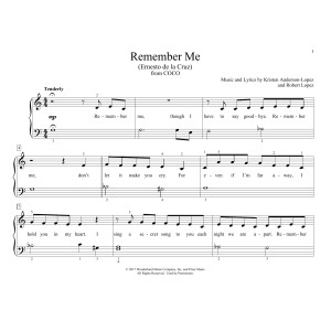 Remember Me (Ernesto de la Cruz) (from Coco) (arr. Christopher Hussey)