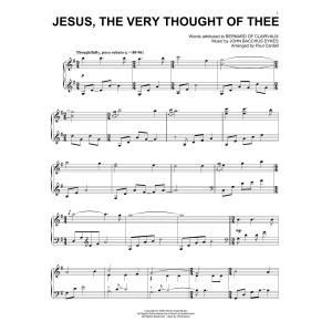 Jesus, The Very Thought Of Thee (arr. Paul Cardall)