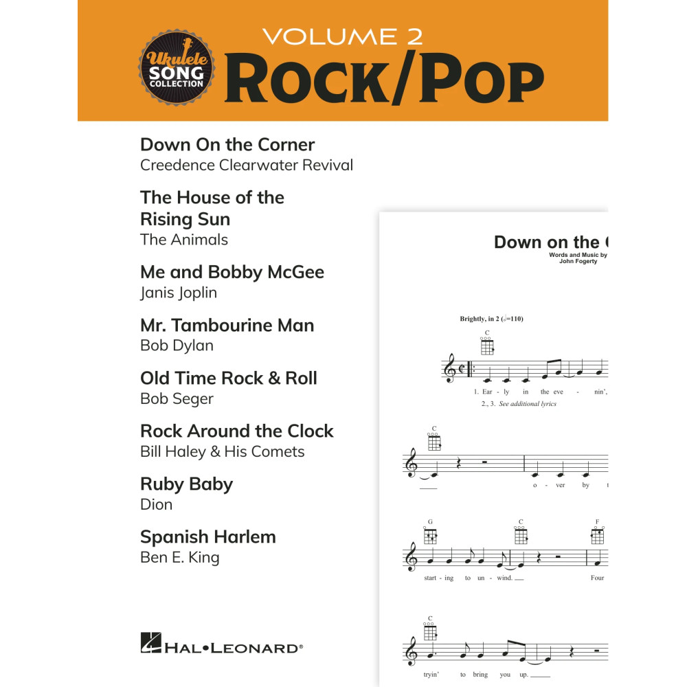 Ukulele Song Collection, Volume 2: Rock/Pop