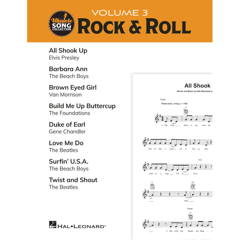 Ukulele Song Collection, Volume 3: Rock & Roll